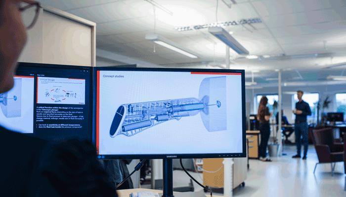 Screen showing virtual prototyping