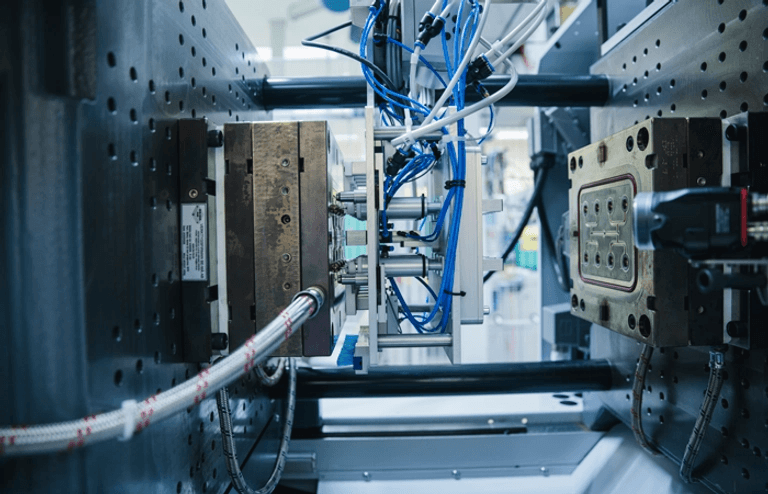 Injection molding plastic production